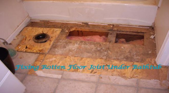 Fixing-rotten-floor-joists-under-bathtub